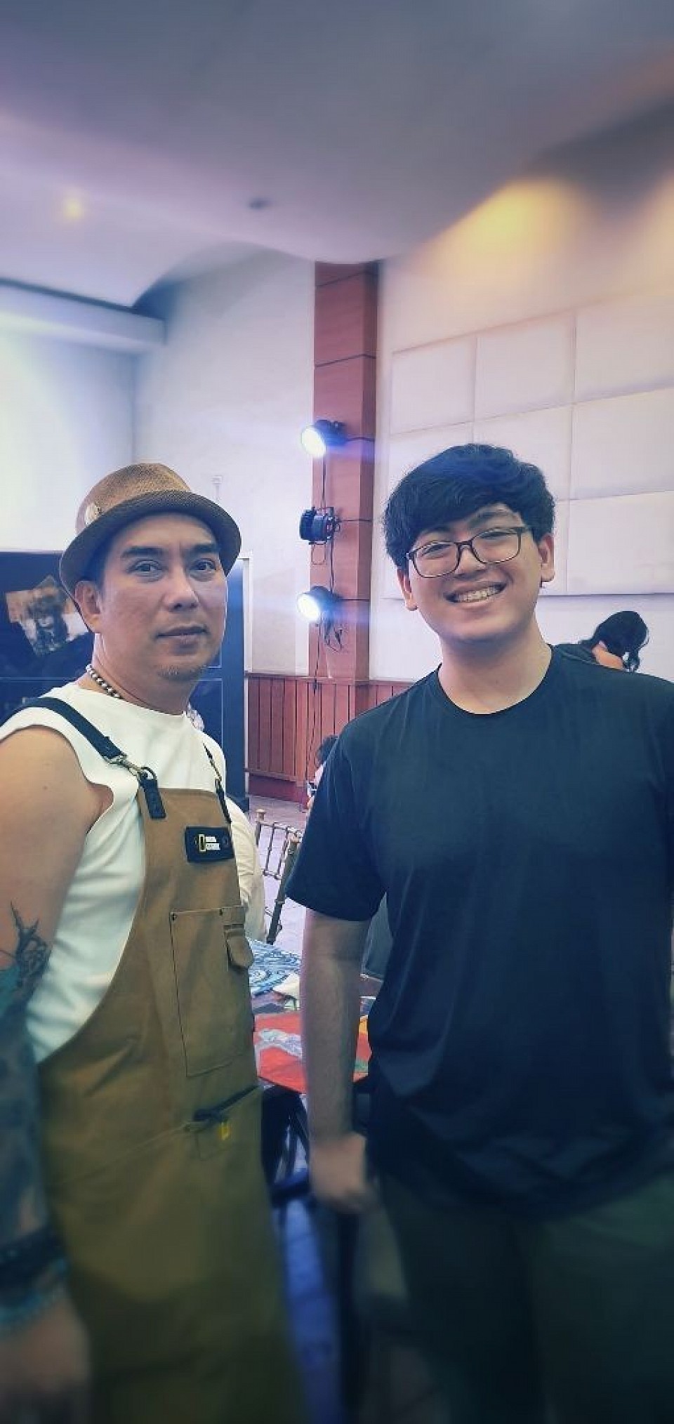 Kian with visual artist Ronald ventura.