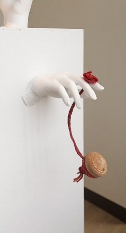 plaster + ready  made objects